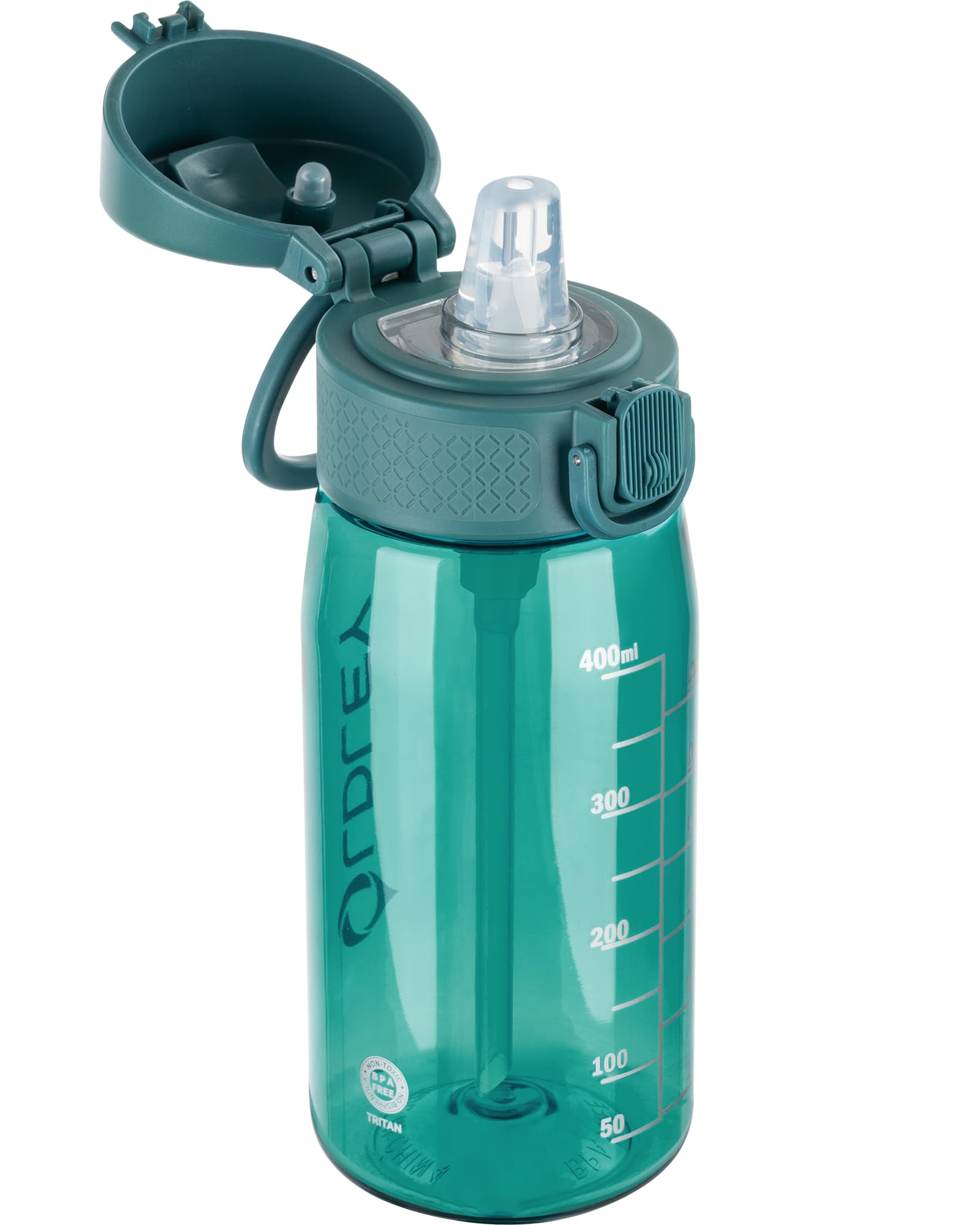 OLDLEY Kids Water Bottles with Straw 420ml/14oz BPA Free Tritan Water Bottle with Handle Leakproof School Sports Drinking Bottle for Toddler Boys Girls,Transparent