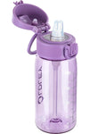 OLDLEY Kids Water Bottles with Straw 420ml/14oz BPA Free Tritan Water Bottle with Handle Leakproof School Sports Drinking Bottle for Toddler Boys Girls,Transparent