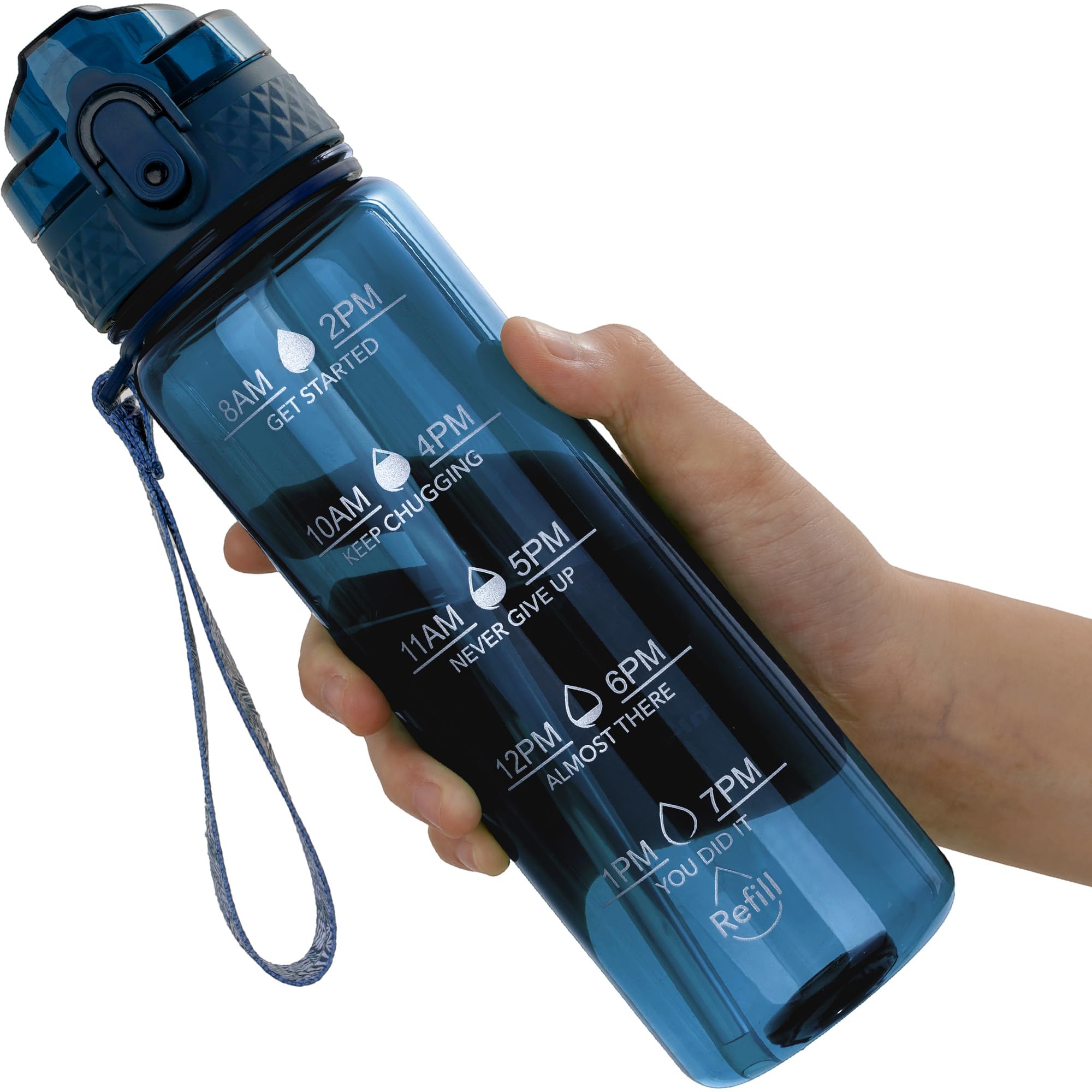 OLDLEY 17oz Kids Water Bottle for School - Motivational With Silicone Straw, Leak-Proof Tritan BPA-Free, Reusable for Girls Boys, Clear