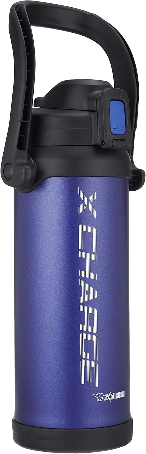Zojirushi SD-BD20-AD Zojirushi Water Bottle, Direct Drinking, Sports Type, Stainless Steel Jug Bottle, 0.7 gal (2.06 L), Navy